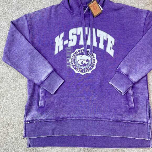 Three Square Women's K-State KSU Kansas State University Wildcats Hoodie (Sz XL) - Picture 9 of 11